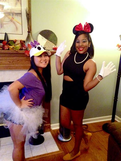 Halloween 2013. Minnie Mouse and Daisy Duck homemade costumes ...