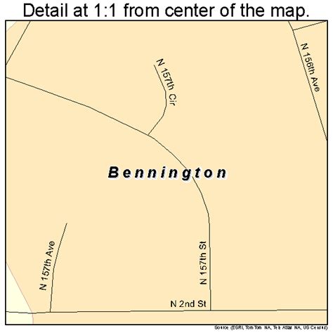 Bennington Nebraska Street Map 3104405