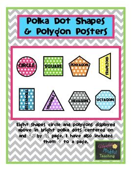 Polka Dot Shapes & Polygons by HM T | Teachers Pay Teachers