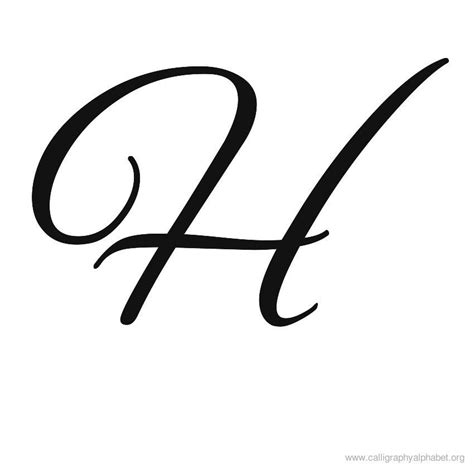 Calligraphy Alphabet H | Alphabet H Calligraphy Sample Styles ... - ClipArt Best - ClipArt Best ...