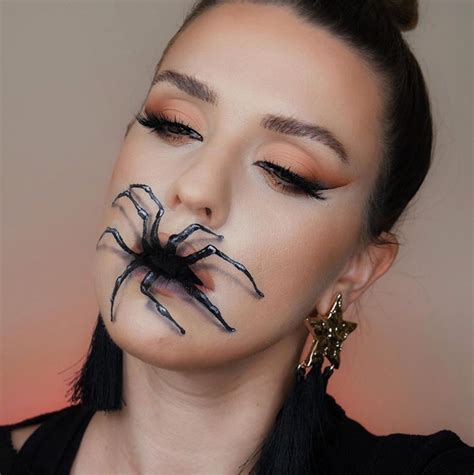 Creepy Spider Makeup For Halloween 2020 - The Glossychic