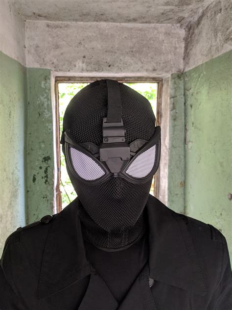 Stealth SPIDER-MAN mask from Spider-Man: Far From Home movie | Etsy