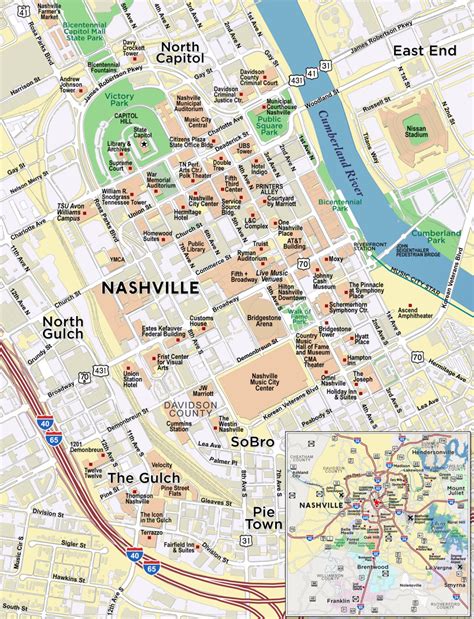 Downtown Nashville TX Custom Map | Red Paw Technologies