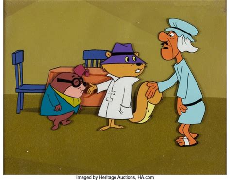 Secret Squirrel and Morocco Mole Production Cel and Master Background ...