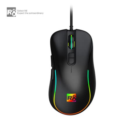 Buy Wholesale China R8 Gaming Mouse Wired, Rgb Backlit, 4 Adjustable Dpi Up To 7200, Ergonomic ...