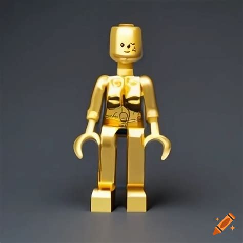 Golden lego puppet