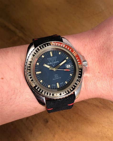 ZEDER ZRC Grands Fonds 300 blue dial – Brussels Vintage Watches