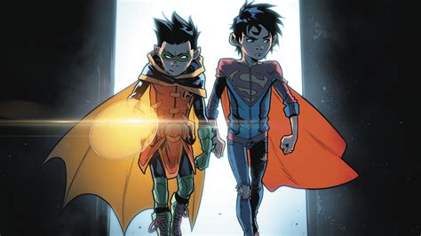 Super-Sons HD Wallpaper: Robin & Superboy Duo