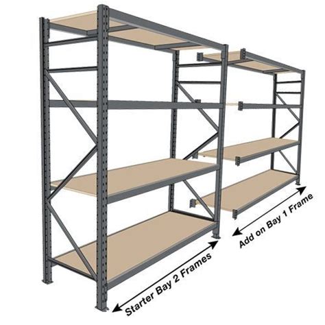 Wide Span Warehouse Storage Racks Q235 Material 5 Steel Panels Blue Color