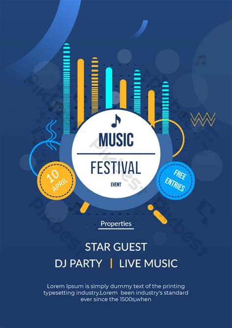 Music Festival Flyer Design Template | AI Free Download - Pikbest