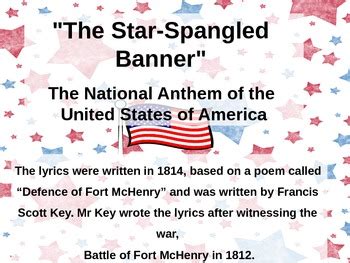 USA - history of national anthem by CadenceResources | TpT