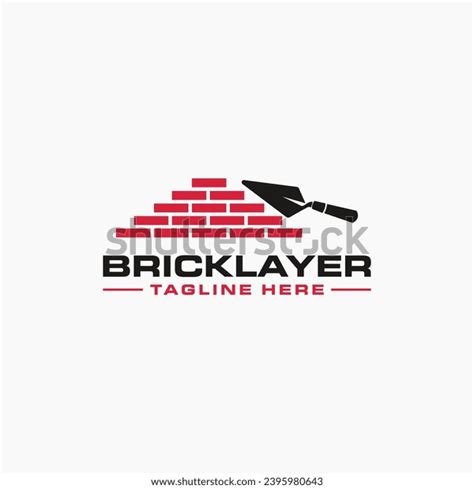 Bricklayer Logo Design Template Vector Illustration Stock Vector ...