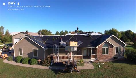 Tesla Solar Roof 15kW installation completed in 4 days: Time-lapse video