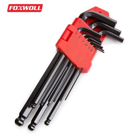 Ball End Hex Key Wrench Set 9pcs - FOXWOLL