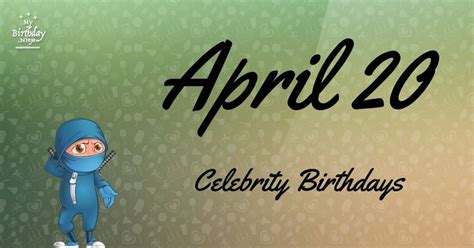 April 20 Celebrity Birthdays No One Tells You About | Birthdays, Celebrities, April 20