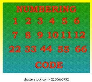 Numbering Code Design Good Number Design: ภาพประกอบสต็อก 2130660752 | Shutterstock