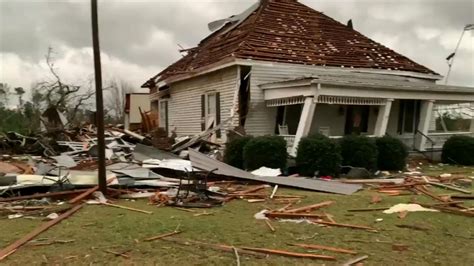 Alabama tornado leaves trail of destruction | US News | Sky News