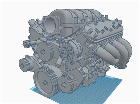 STL file Chevy Camaro LS3 engine 🚗・3D print design to download・Cults