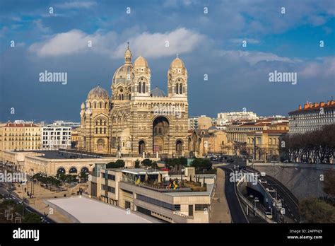 Marseille cathedral, Cathedrale Sainte-Marie-Majeure de Marseille, one ...