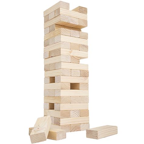 Customer Reviews: Hey! Play! Classic Giant Wooden Blocks Tower Stacking Game, Outdoors Yard Game ...