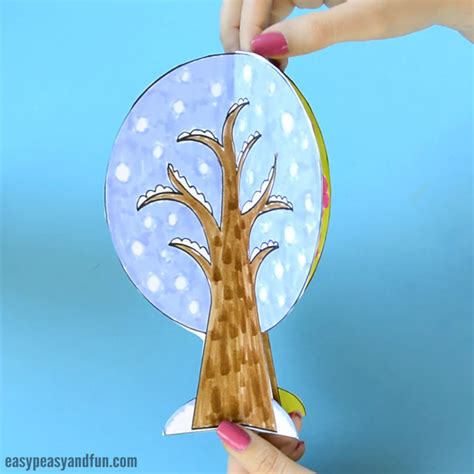 Four Seasons Tree Craft With Template | Tree crafts, Fall crafts for kids, Crafts for kids