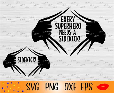 Every Superhero Needs a Sidekick Svg-sidekick PNG - Etsy