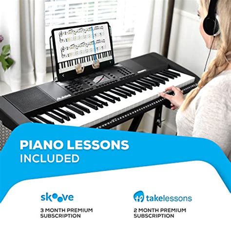 Alesis Melody 61 Key Keyboard Piano for Beginners with Speakers, Stand ...