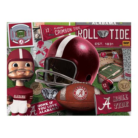 Alabama Crimson Tide Retro 500pc ⋆ Time Machine Hobby