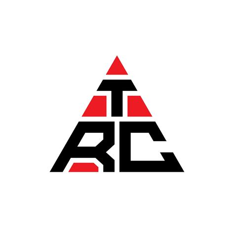 TRC triangle letter logo design with triangle shape. TRC triangle logo ...