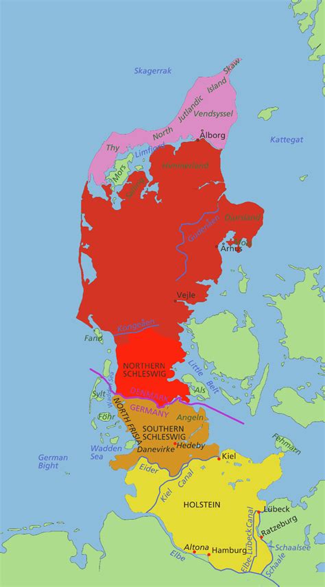 Jutland Peninsula Map - MapSof.net