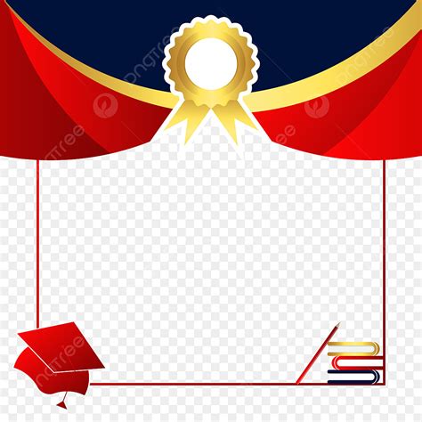 Gold Certificate Border Vector Hd PNG Images, Red Gold And Blue ...