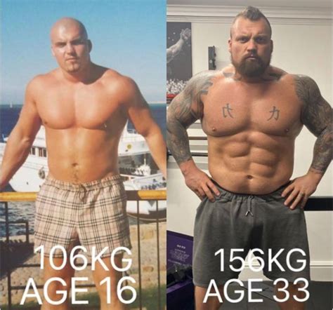 Eddie Hall weight: Beast shows off his 106kg body at just 16 years old ...