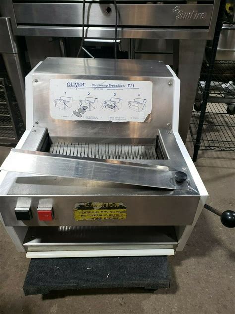 OLIVER 711 COMMERCIAL COUNTER TOP ½" BREAD SLICER MACHINE - Commercial ...