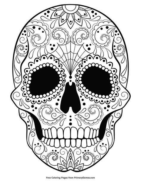 Skully | Witch coloring pages, Skull coloring pages, Mandala coloring pages