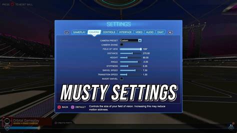 Rocket League: Musty BEST Settings (in desc) - YouTube