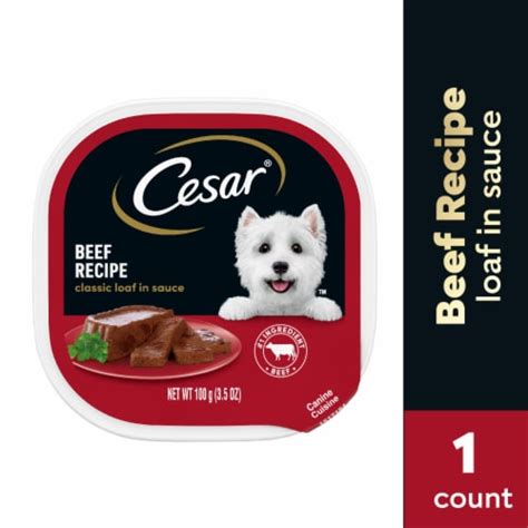 Cesar Loaf in Sauce Beef Recipe Adult Soft Wet Dog Food, 3.5 oz - Fry’s ...