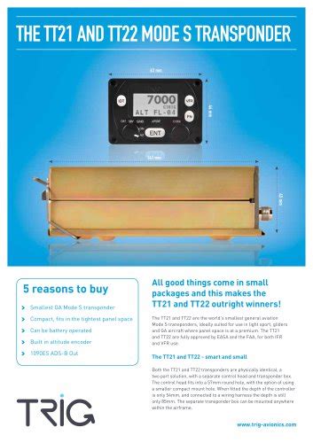 TT22 - TRIG AVIONICS Ltd. - PDF Catalogs | Technical Documentation ...