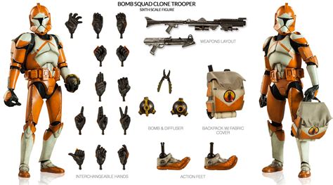 Sideshow Star Wars Bomb Squad Clone Trooper Ordnance Specialist - The Toyark - News