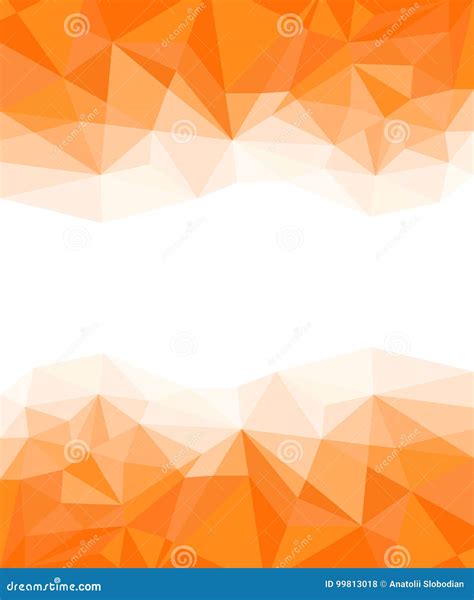 Geometric Orange and White Abstract Vector Background for Use in Design Stock Vector ...