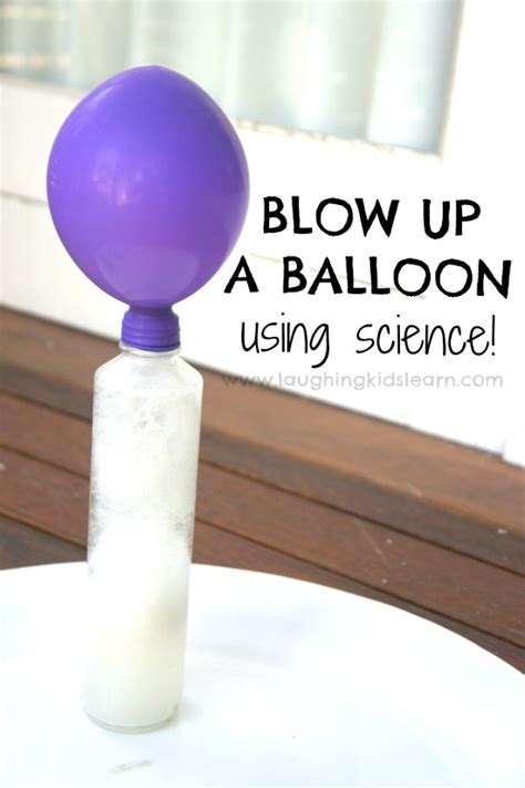 Blow up a balloon using science - Laughing Kids Learn