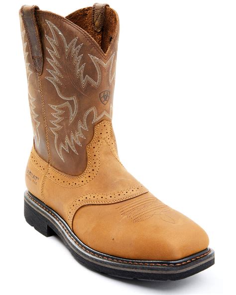 Ariat Men's Sierra Steel Square Toe Western Work Boots | Boot Barn