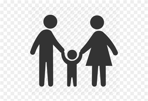 Family Stick People Holding Hands Clip Art - Family Holding Hands Clipart - FlyClipart