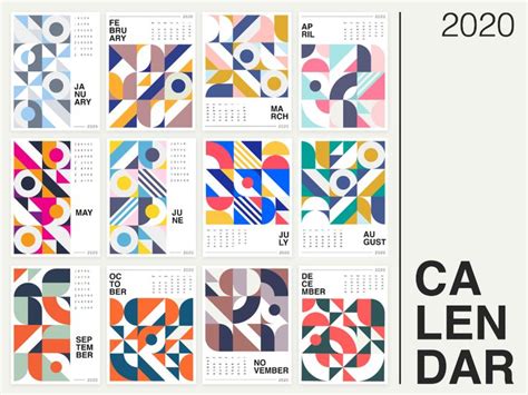 Geometric Calendar Design - CALENDAR-DRIBBLE.png