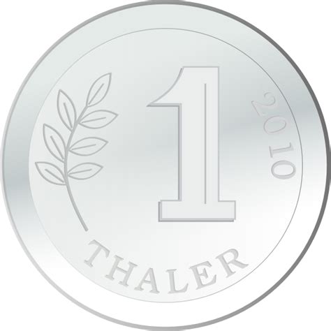 One silver coin vector | Free SVG