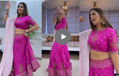 Sapna Chaudhary Dance Video: पिंक घाघरा चोली में सपना का धांसू डांस, कमर की लचक पर दिल हार ...