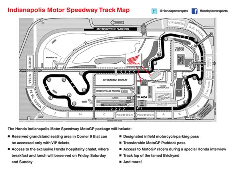 2013 Indianapolis Motor Speedway Track Map