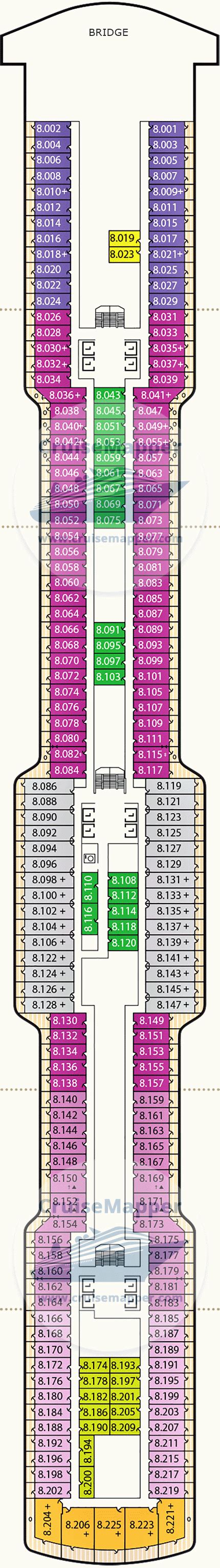 Queen Anne Cruise Ship Deck Plan