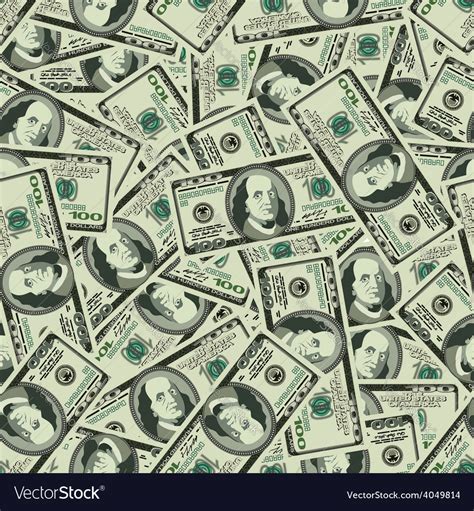 Money seamless background texture pattern dollar Vector Image