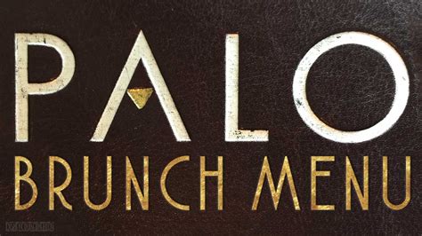 The New Palo Brunch Printed Menu • The Disney Cruise Line Blog