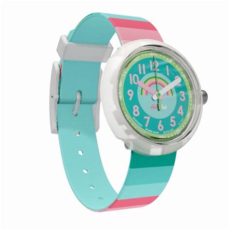 Children's watches / Colourful stripey watch that helps kids tell the time. By Swatch. STRIPY ...